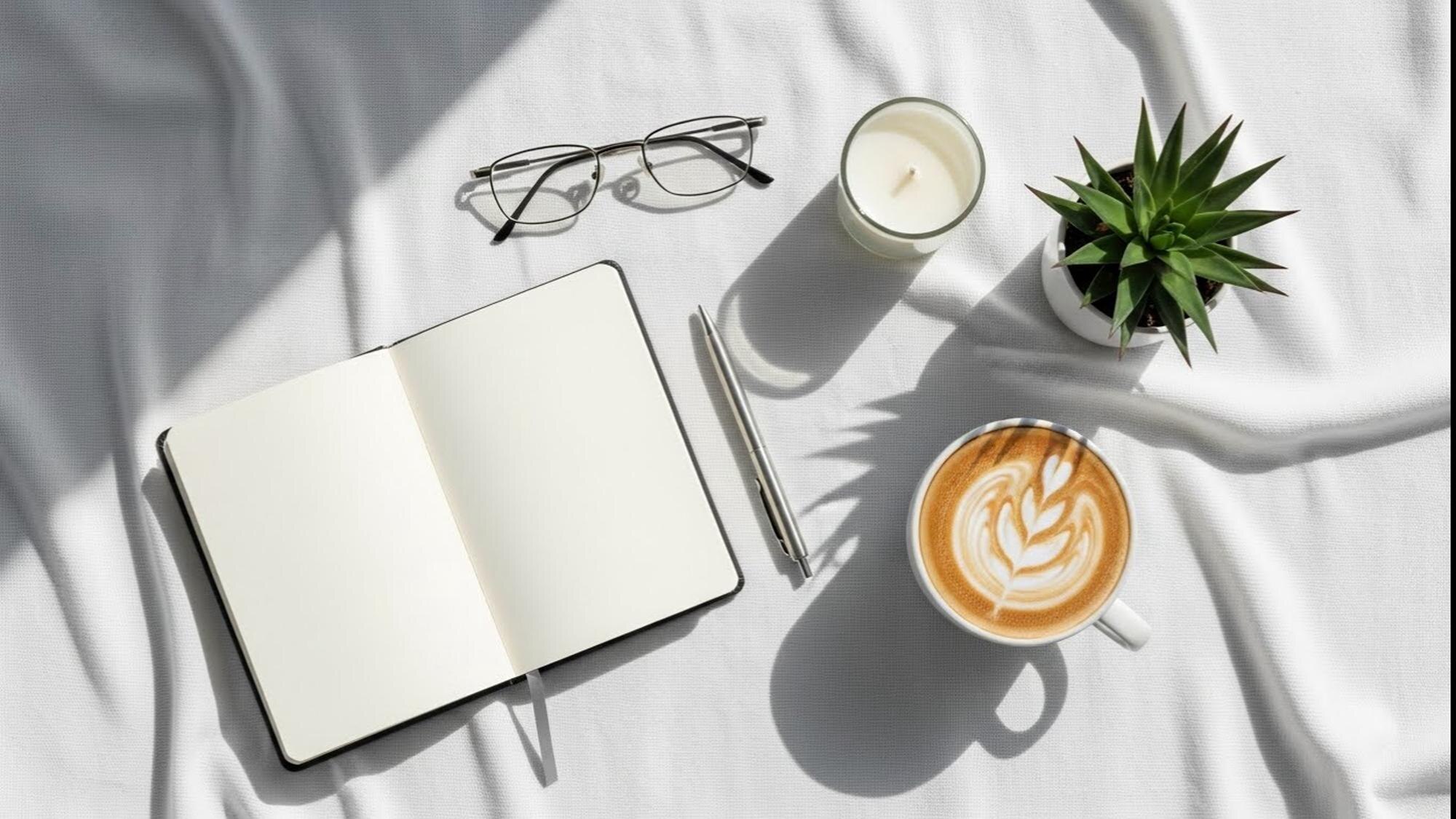 Coffee and notebook
